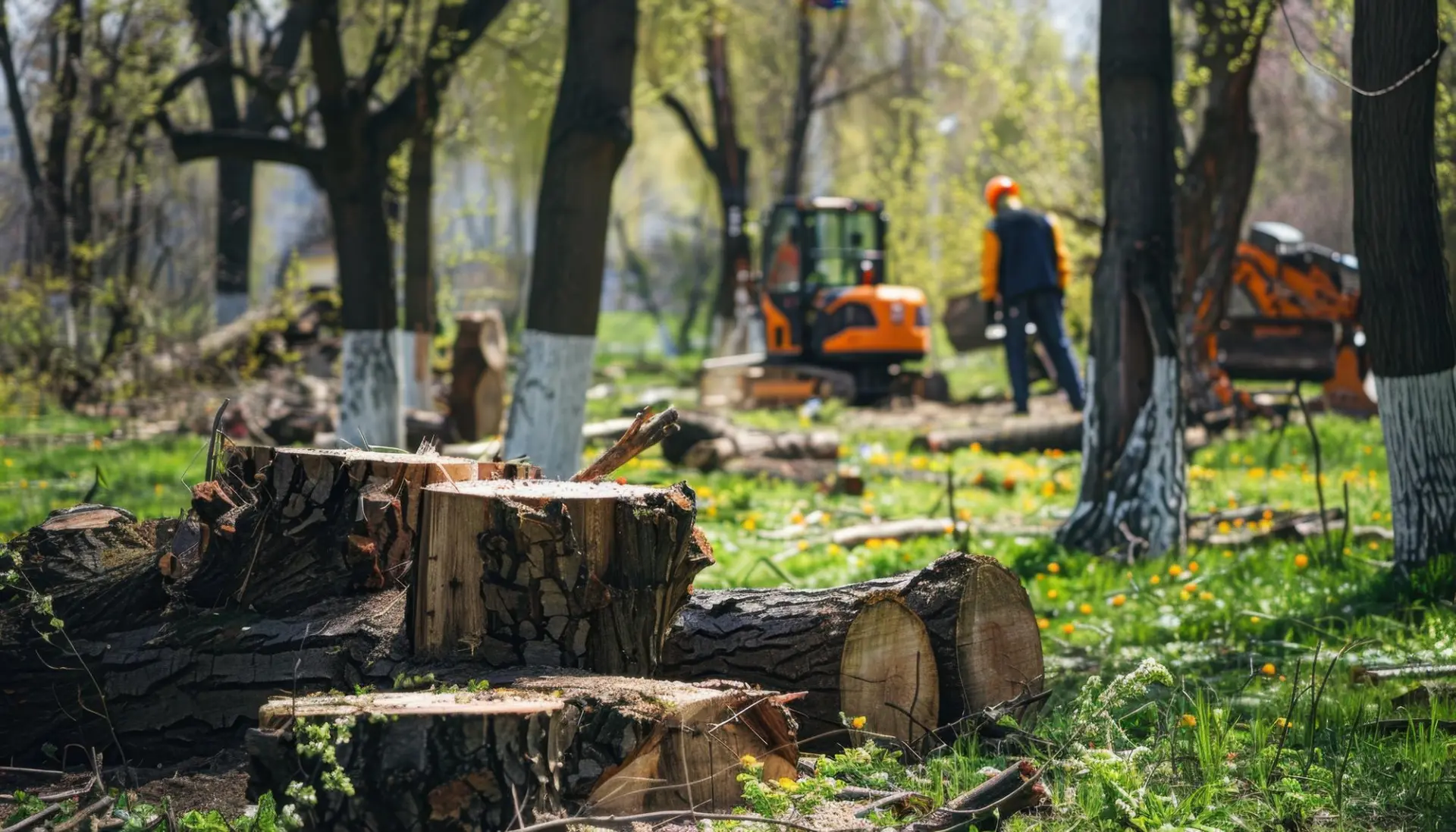 Tree removal for damaged trees